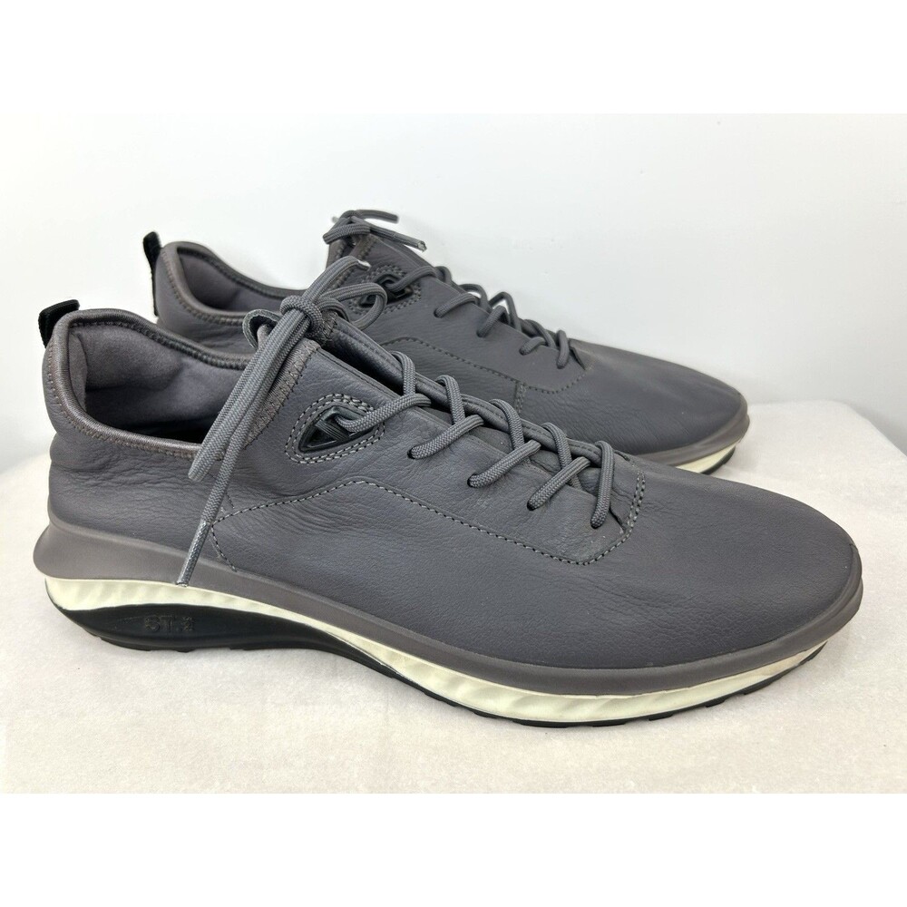 ECCO St. 360 Leather Sneaker Men's Gravity Gray Size 12.0 ~ 12.5 M 821344